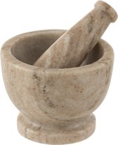 J-line Vijzel Marmer Rond Grijs/Beige