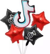 Tik tok ballon set 5 stuks folie ballon partij verjaardag decoratie set tiktok