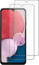 Screenprotector geschikt voor Samsung Galaxy A13 4G - Gehard Glas Beschermglas Tempered Glass Screen Protector - 2 Stuks