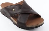 Panama Jack Salman C13 slippers napa grass marron brown - Maat 41
