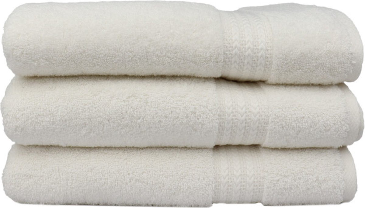 Rainbow Collection handdoek wit set van 5 stuks 50x90cm 500gr