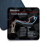 ILOJ onderzetter - Formule 1 circuit - Monaco - Circuit de Monaco - 2022 - vierkant
