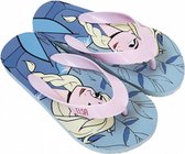 teenslippers Frozen II meisjes rubber blauw/roze mt 34