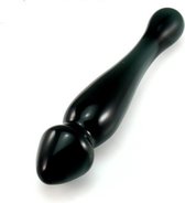 Glazen dildo zwart / Anale sex toys voor koppels