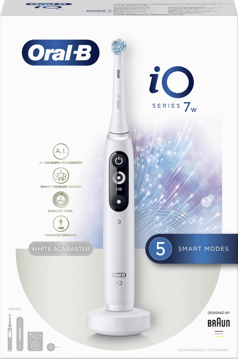 Afbeelding 3 van Oral-B iO 7N - Elektrische Tandenborstel - Wit