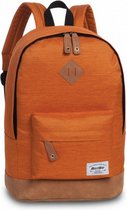 rugzak Campus Snow 21 liter polyester oranje/bruin