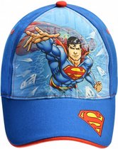 pet Superman junior textiel blauw maat 52