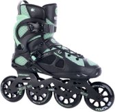 inlineskates Ezza 85A aluminium/nylon groen/zwart mt 37
