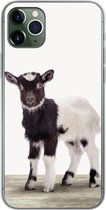 Geschikt voor iPhone 11 Pro Max hoesje - Geit - Dieren - Kinderen - Jongens - Meisjes - Siliconen Telefoonhoesje