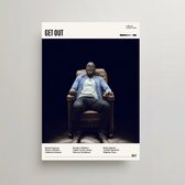 Get Out Poster - Minimalist Filmposter A3 - Get Out Movie Poster - Get Out Merchandise - Vintage Posters