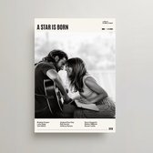 A Star Is Born Poster - Minimalist Filmposter A3 - A Star Is Born Movie Poster - A Star Is Born Merchandise - Vintage Posters