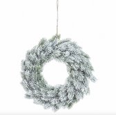 Witte sneeuw kerstkrans ø 40 cm van Naturn Christmas | Ronde krans | Kerstdecoratie deurkrans | Kerstcadeau | Kransen voor de kerst | Kerstversiering kransen | Wit