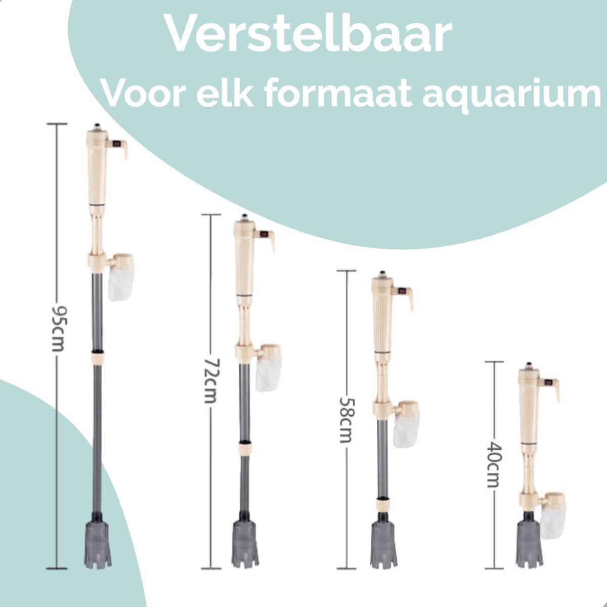 Aquarium Stofzuiger en Aquarium Pomp - 230V - Aquarium Schoonmaken — afbeelding 7