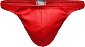 Modus Vivendi - Leather Legacy String Rood - Maat S - Heren String - Mannen Ondergoed - Nep leer