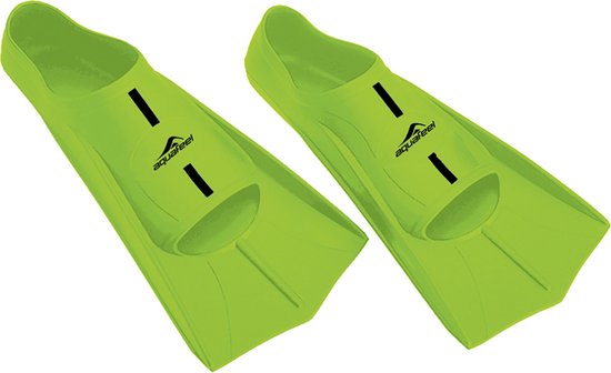 Aquafeel Professionele Korte Zwemvliezen – Zoomers – Training Fins – Neon Groen - Maat 39/40