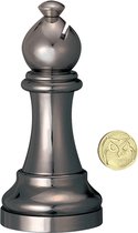 Cast Schaakpuzzel Chess Bishop 8,4 Cm Staal Zwart