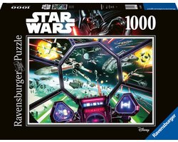 Ravensburger puzzel Star Wars TIE Fighter Cockpit - Legpuzzel - 1000 stukjes Image