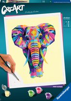 Ravensburger CreArt Elephant - Schilderen op nummer voor volwassenen - Hobbypakket