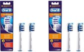 ORAL-B - Opzetborstels - TRIZONE - Elektrische tandenborstel borsteltjes - 4 PACK