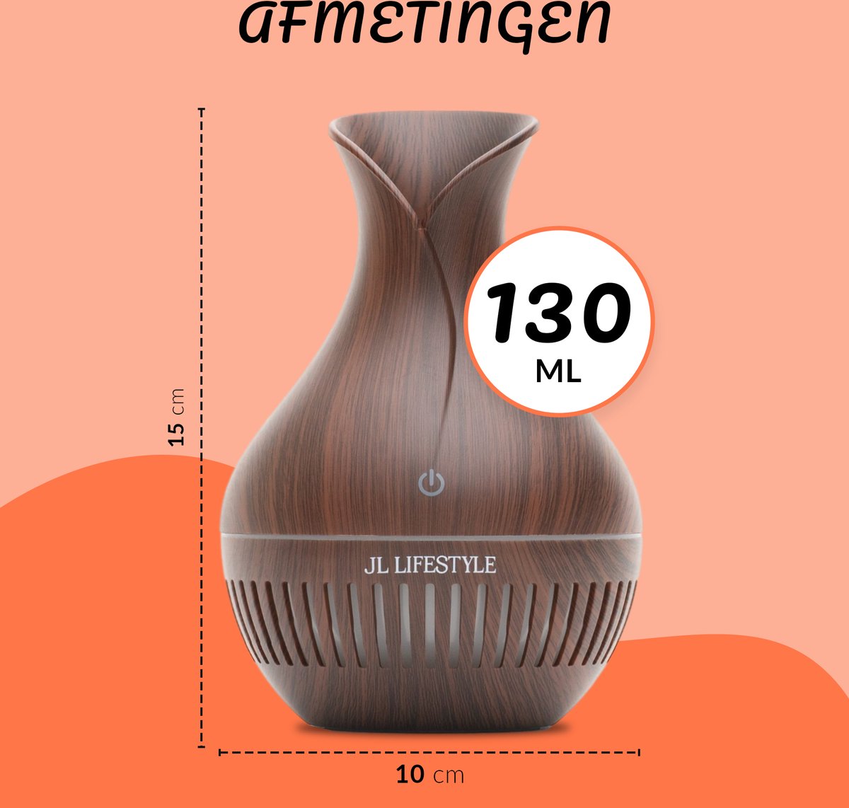 JL Lifestyle® Aroma Diffuser luchtbevochtiger met LED verlichting ...