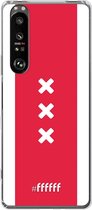 6F hoesje - geschikt voor Sony Xperia 1 III -  Transparant TPU Case - AFC Ajax Amsterdam1 #ffffff