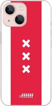 6F hoesje - geschikt voor iPhone 13 Mini -  Transparant TPU Case - AFC Ajax Amsterdam1 #ffffff