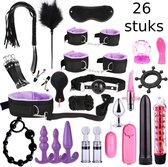 26-delige - Extreem BDSM Volwassen Speelgoedset -  Seksspeeltjes voor koppels  - Bondage-set - voor Mannen en Vrouwen - Paars