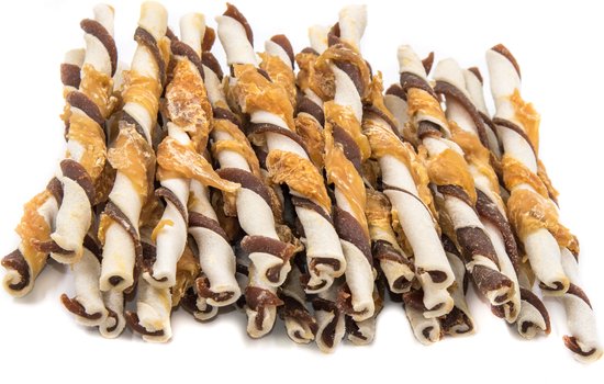 Kauwstaafjes Kip en Rund 30 Stuks - Hondensnacks - Kauwsnacks - Hondenbot - Gedroogd - Kauwbot - Hondensnoepjes