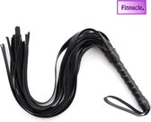 Finnacle - Erotische Zweep – BDSM – Seks zweep – Bondage – Sm zweepje – Leer – Zwart