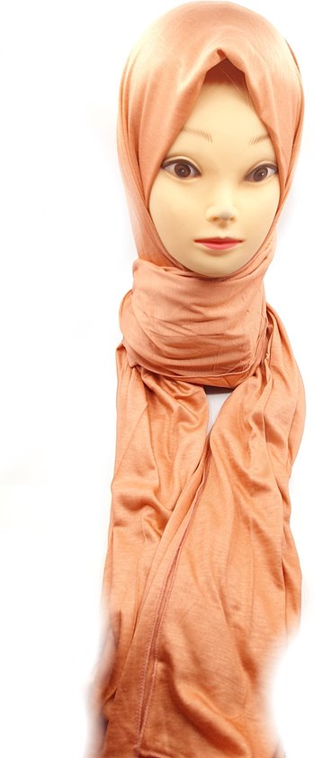 Oranje hoofddoek, mooie hijab. sjaal.