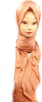 Oranje hoofddoek, mooie hijab. sjaal.