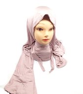 Niewe stijl roze hoofddoek. zachte hijab, instant hijab.