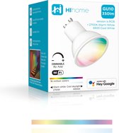 Hihome Smart LED WiFi Bulb GU10 Gen.2 RGB 16M Colors + Warm White 2700K to Cool White 6500K