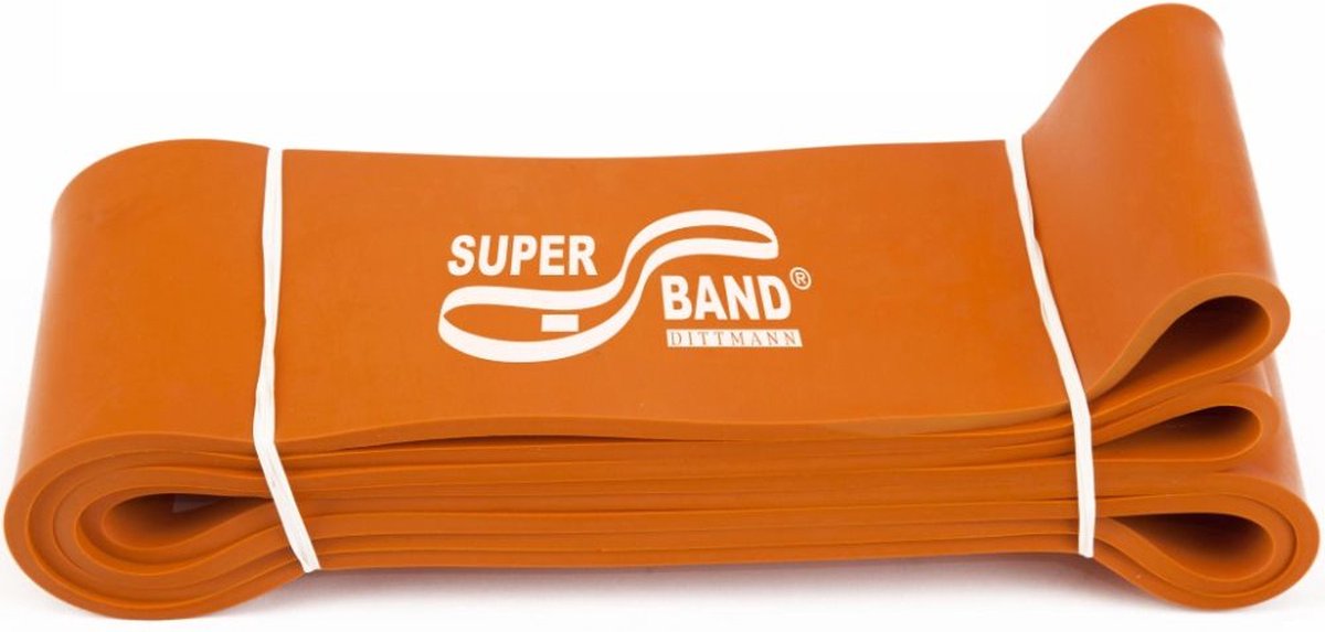Powerband - Body-Band - Zeer zwaar - Oranje - Fitness elastiek