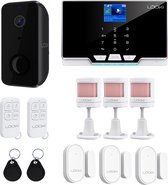Looki Slimme Indoor / Outdoor Beveiliging set - 1x Looki 11-delig Alarmsysteem & 1x Draadloze Batterij IP Camera - WiFi & App - incl. 32GB SD-kaart