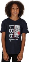 T-shirt Bosley III jongens katoen blauw maat 146-152