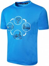 T-shirt Rightful junior polyester blauw maat 152