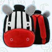 Zebra backpack - Stoere Zebra - Peuter rugtas – rugzak Schooltas voor Peuters/Kleuters – Jongens en Meisjes | Kinderrugzak | Kinder rugzak | Dieren | Schooltas | Peuterspeelzaal |