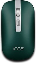 Inca IWM-531RY muis  Bluetooth & Wireless  Rechargeable  Special Metallic  Silent Mouse -  Optical Mouse - Bluetooth 3.0 and Bluetooth 5.1 - 800-1200-1600 Dpi - Wireless Working Distance 8M - 4D Key, Silent Key (Right and Left key)