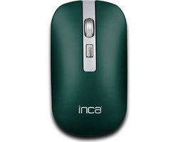 Inca IWM-531RY - Draadloze Muis - Bluetooth 3.0 & 5.1- Oplaadbaar - 800-1600 DPI - Groen