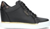 Guess Faster2 Hoge sneakers - Leren Sneaker - Dames - Zwart - Maat 39