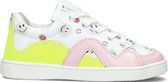 Jochie & Freaks Zoe Lage sneakers - Leren Sneaker - Meisjes - Wit - Maat 25