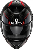 Shark - Spartan Carbon Silicium - Zwart/Rood - Maat XL