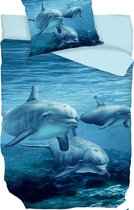 Dekbedovertrek Dolfijnen - 140 x 200 cm