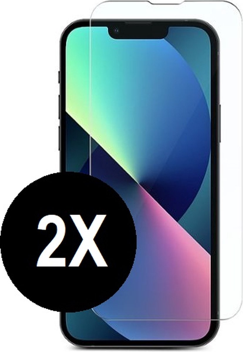 Screenprotector geschikt voor iPhone 13 Pro Max- Beschermglas - screen protector - glasplaatje - 2 stuks