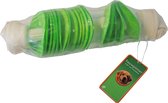 Boon rawhide bot met ringen groen, 27 cm.