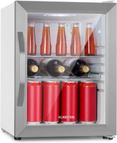 Klarstein Beersafe M Crystal White koelkast 33 liter - horeca koelkast - klimaatkast - 42 dB - Glazen deur