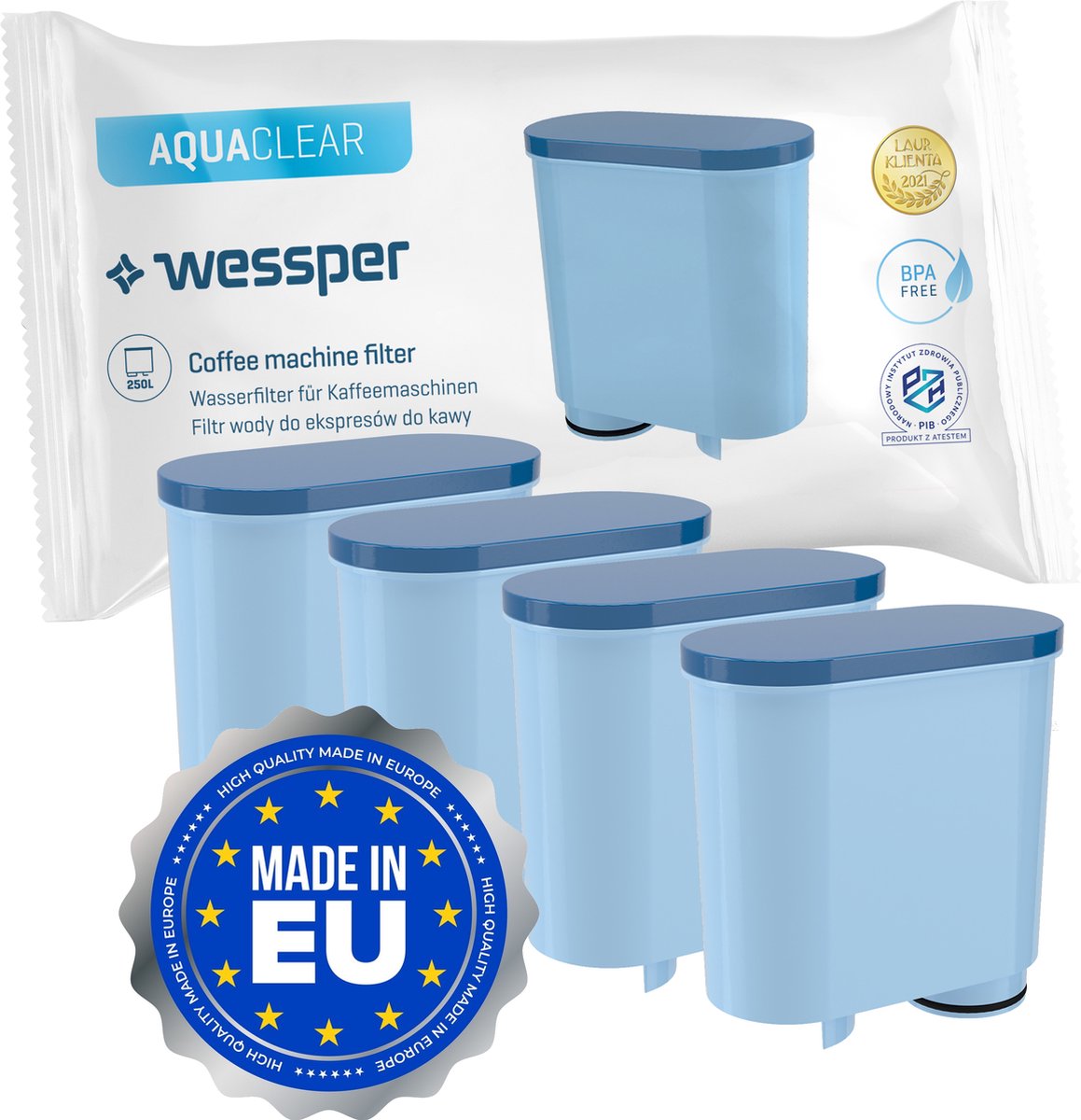 Wasserfilter Für Philips Kaffeemaschinen - 4 Stück Ersatzfilter CA6903 Serie TÜV Zertifiziert