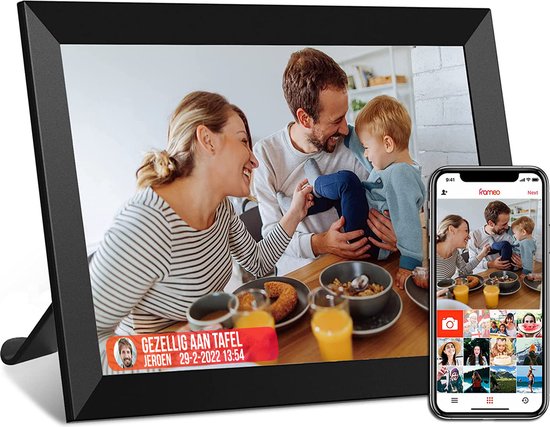Strex Digitale Fotolijst met WiFi - 10.1 Inch Touchscreen - Frameo software  via App | bol.com