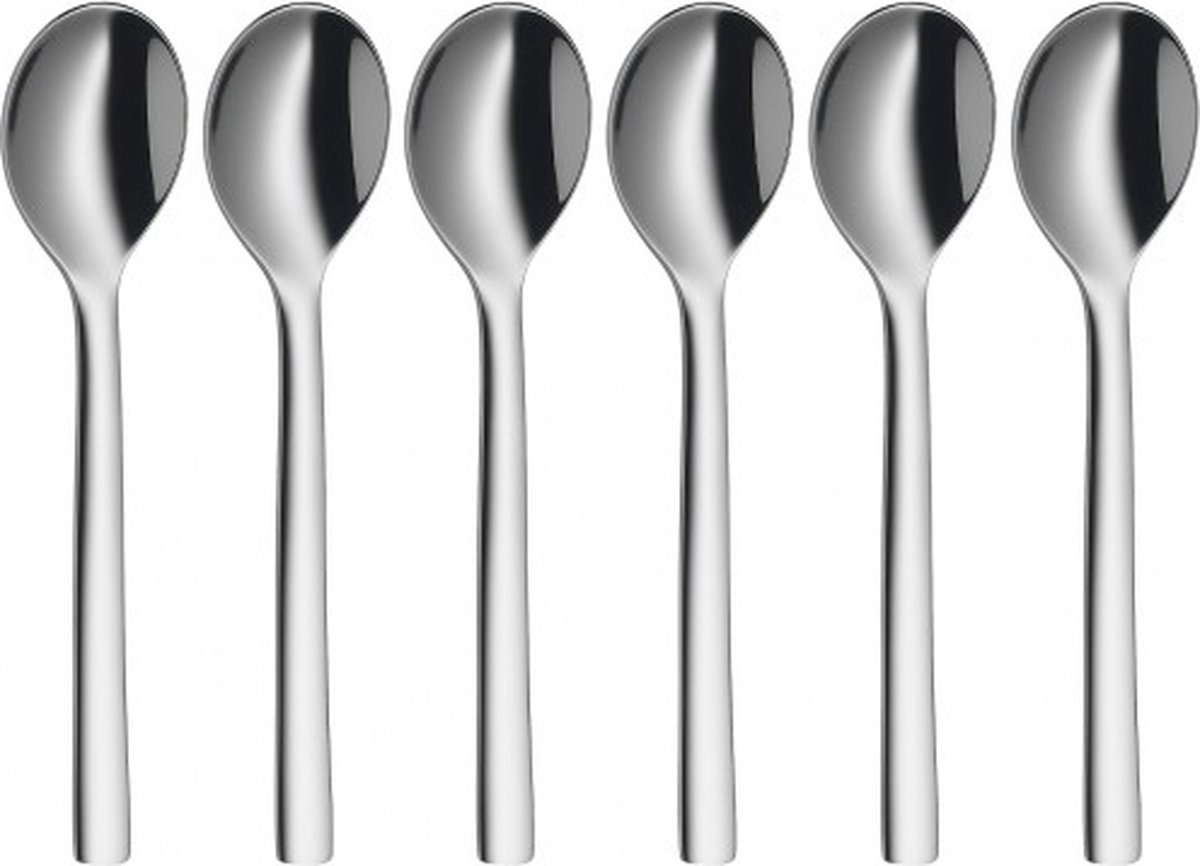 WMF Nuova - Espresso Koffielepels - 6-delig - RVS - 11 cm - Vaatwasserbestendig